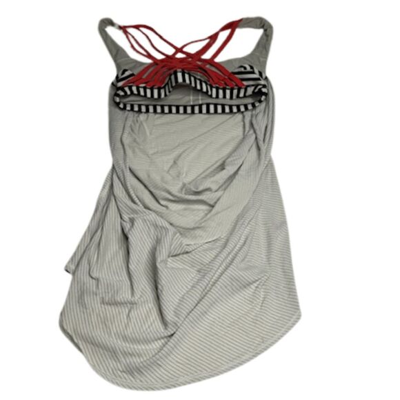 Lululemon Women's Stripe Free to Be Wild‎ 2-in-1 Tank Top Multicolor Size 2 - Picture 6 of 7